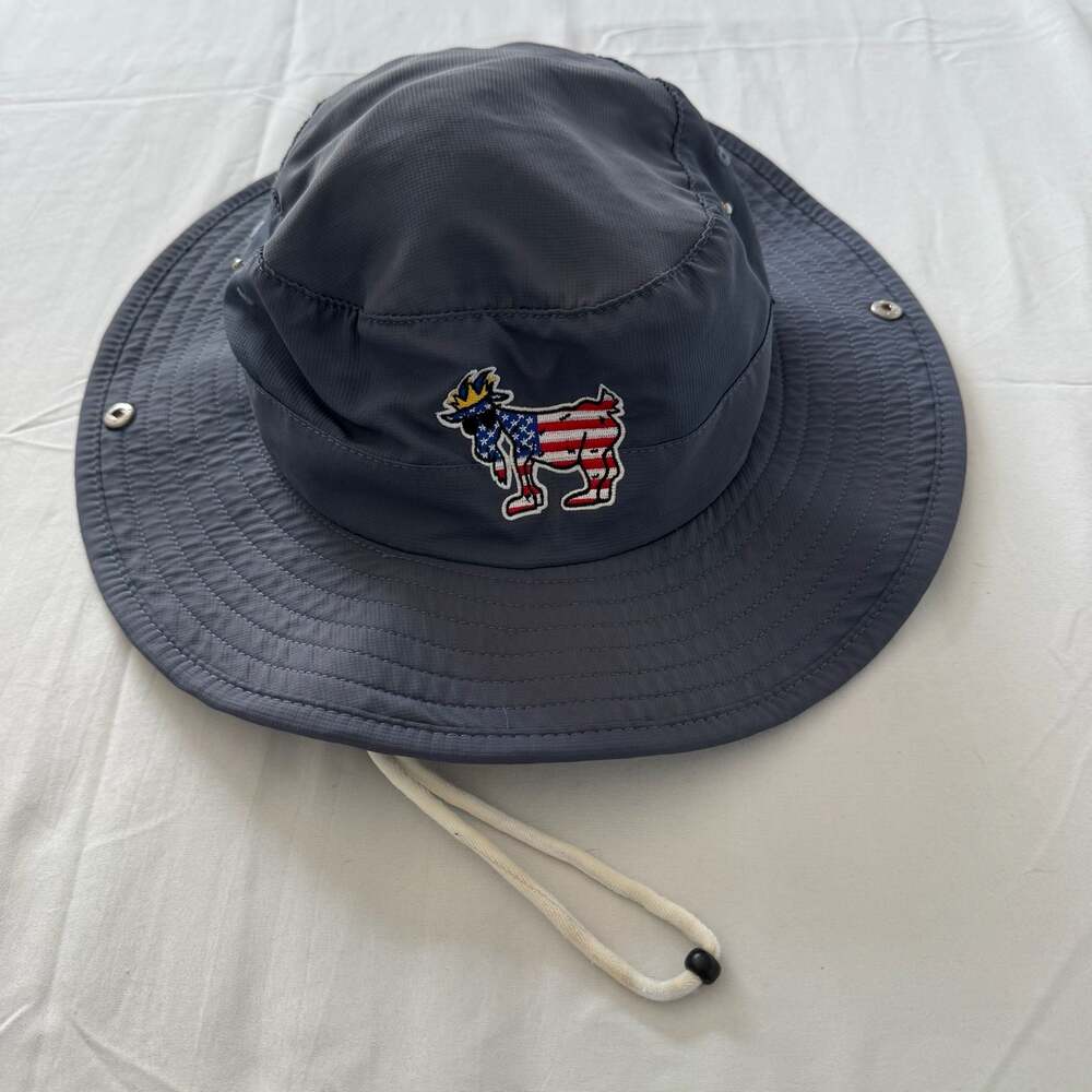 GOAT USA American Flag Logo Boonie Bucket Hat OSFA